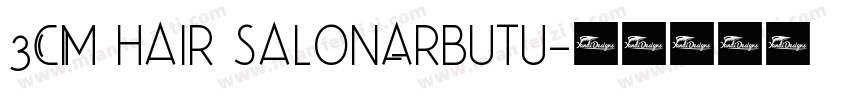 3CM hair salonArbutu字体转换